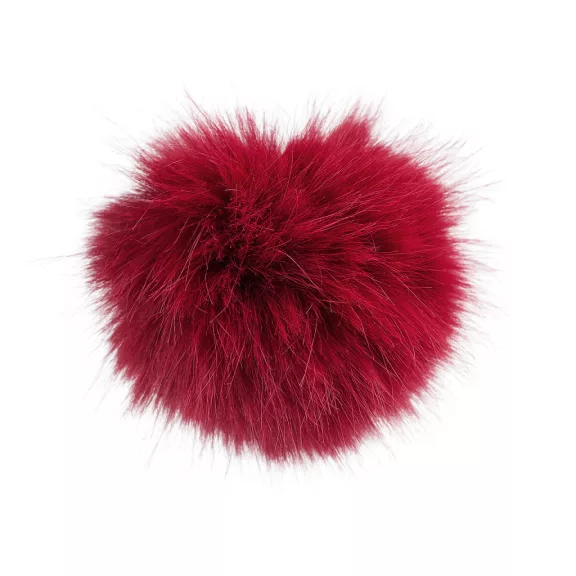 Műszőrme pompom pánttal Ø11 cm - 13 bordó (6 db-os csomagolás) Műszőrme pompom pánttal Ø11 cm - 13 bordó (6 db-os csomagolás)