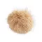 Műszőrme pompom pánttal Ø11 cm - 12 világos bézs (6 db-os csomagolás)