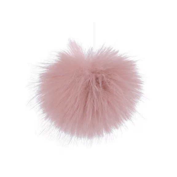 Műszörme pompom pánttal Ø8 cm - 3 púderrózsaszín (6 db-os csomagolás) Műszörme pompom pánttal Ø8 cm - 3 púderrózsaszín (6 db-os csomagolás)