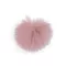 Műszörme pompom pánttal Ø8 cm - 3 púderrózsaszín (6 db-os csomagolás)