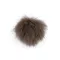 Műszörme pompom pánttal Ø8 cm - 7 világosbarna (1 db-os csomagolás)