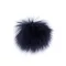 Műszörme pompom pánttal Ø8 cm - 9 blue dark (6 db-os csomagolás)