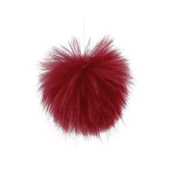 Műszörme pompom pánttal Ø8 cm - 13 bordó világos (6 db-os csomagolás) Műszörme pompom pánttal Ø8 cm - 13 bordó világos (6 db-os csomagolás)