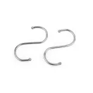 Fém horog 7 cm - nikkel (5 db-os csomagolás)