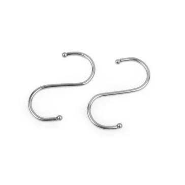 Fém horog 7 cm - nikkel (20 db-os csomagolás)