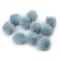 Műszőrme pompom pánttal Ø3,5 cm - 7 vil szürkéskék (10 db-os csomagolás)