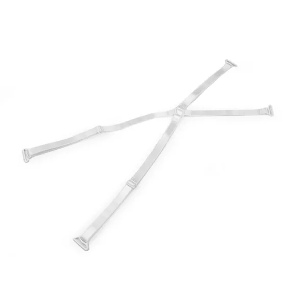 Melltartó pánt keresztezéssel szélessége 10 mm fém kapoccsal - 1 fehér (1 pár) Melltartó pánt keresztezéssel szélessége 10 mm fém kapoccsal - 1 fehér (1 pár)