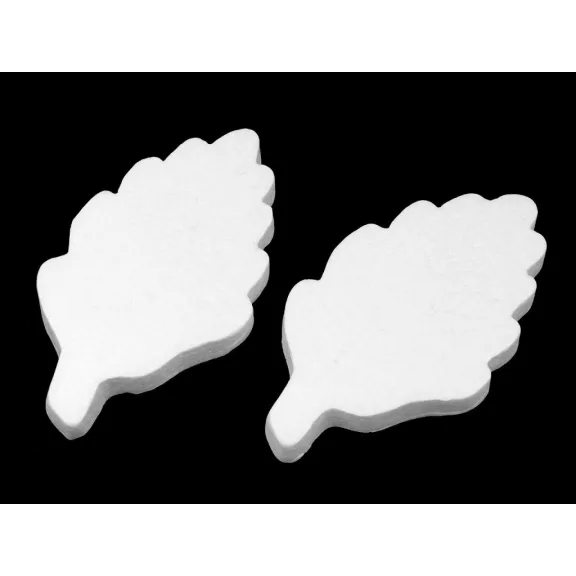 Levél 11x19,5 cm polisztirol - fehér (10 db-os csomagolás) Levél 11x19,5 cm polisztirol - fehér (10 db-os csomagolás)