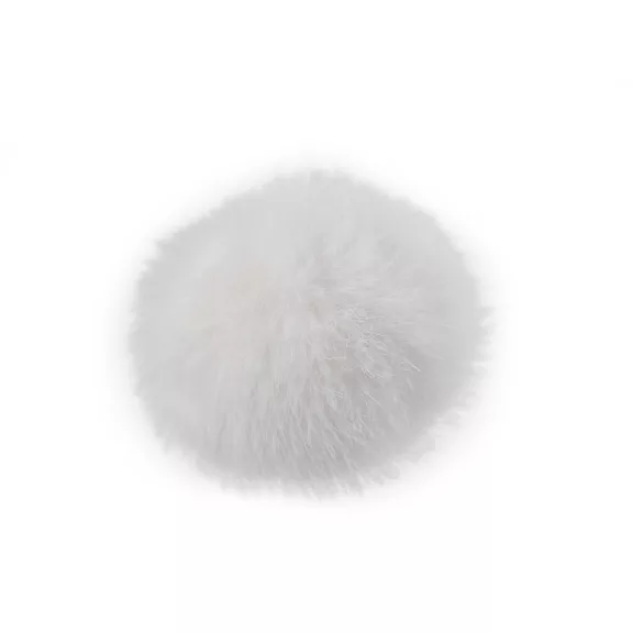 Műszőrme pompom pánttal Ø6 mm - 1 Off White (1 db-os csomagolás) Műszőrme pompom pánttal Ø6 mm - 1 Off White (1 db-os csomagolás)