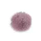 Műszőrme pompom pánttal Ø6 mm - 4 fáradtrózsaszín világos (6 db-os csomagolás)
