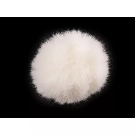 Műszőrme pompom pánttal Ø12 cm és 14 cm - 4 (Ø12 cm) világos krém (18 db-os csomagolás) Műszőrme pompom pánttal Ø12 cm és 14 cm - 4 (Ø12 cm) világos krém (18 db-os csomagolás)