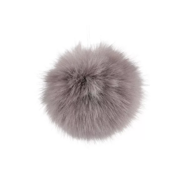 Műszőrme pompom pánttal Ø12 cm és 14 cm - 6 (Ø12 cm) szürke (18 db-os csomagolás) Műszőrme pompom pánttal Ø12 cm és 14 cm - 6 (Ø12 cm) szürke (18 db-os csomagolás)