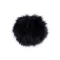 Műszőrme pompom pánttal Ø12 cm és 14 cm - 9 (Ø12 cm) kék sötét (6 db-os csomagolás)