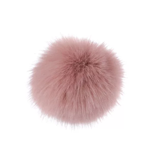 Műszőrme bojt pánttal Ø12 cm és 14 cm
