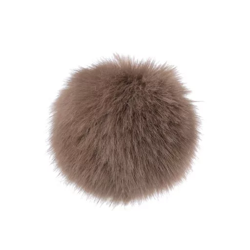 Műszőrme bojt pánttal Ø12 cm és 14 cm