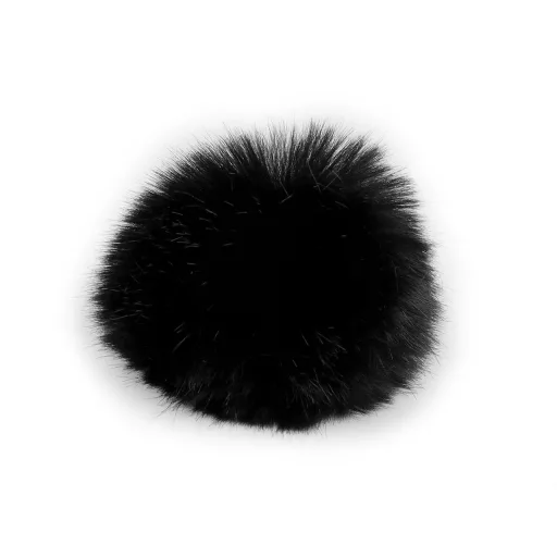 Műszőrme bojt pánttal Ø12 cm és 14 cm