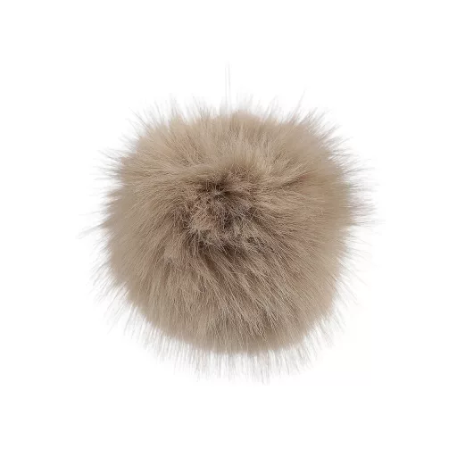 Műszőrme bojt pánttal Ø12 cm és 14 cm