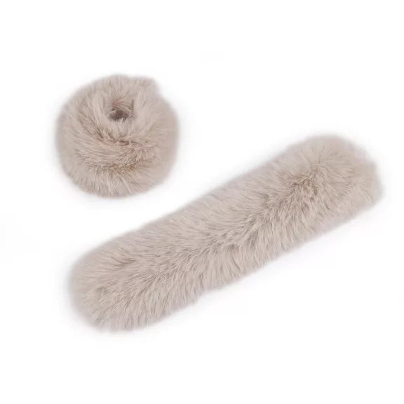 Műszőrme újj szegő szélessége 8 cm - 1 világos bézs (2 db-os csomagolás) Műszőrme újj szegő szélessége 8 cm - 1 világos bézs (2 db-os csomagolás)