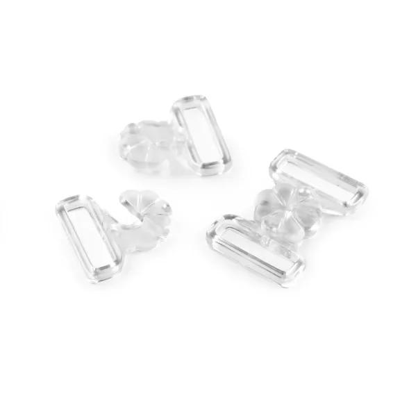 Fürdőruha kapocs szélessége 17 mm műanyag - 1 Transparent (20 pár) Fürdőruha kapocs szélessége 17 mm műanyag - 1 Transparent (20 pár)