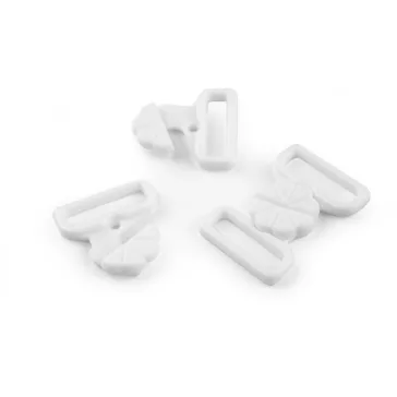   Fürdőruha kapocs szélessége 17 mm műanyag - 2 fehér (20 pár)