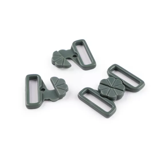 Fürdőruha kapocs szélessége 17 mm műanyag - 7 palackzöld (20 pár) Fürdőruha kapocs szélessége 17 mm műanyag - 7 palackzöld (20 pár)