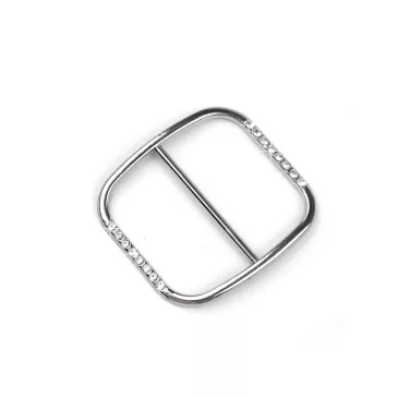   Kapocs / búlytató kövekkel szélessége 40 mm - nikkel (6 db-os csomagolás)