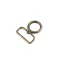 Fém forgós karabiner 32 mm-es befűző - 4 ósárgaréz (1 db-os csomagolás)