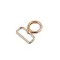 Fém forgós karabiner 32 mm-es befűző - 3 rózsaarany (1 db-os csomagolás)