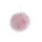 Műzőrme pompom pánttal Ø4,5 cm - 2 púderrózsaszín (10 db-os csomagolás)
