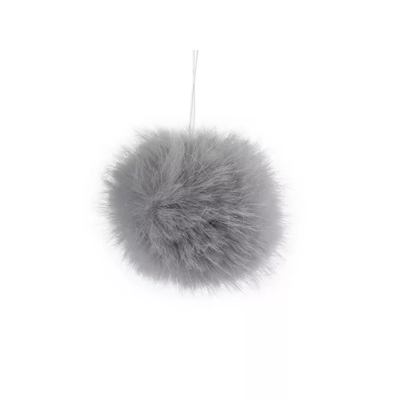 Műzőrme pompom pánttal Ø4,5 cm - 4 vil szürkéskék (10 db-os csomagolás) Műzőrme pompom pánttal Ø4,5 cm - 4 vil szürkéskék (10 db-os csomagolás)