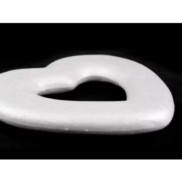   Hungarocell szív 27,5x26,5 cm polisztirol - fehér (10 db-os csomagolás)