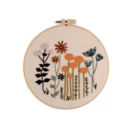 Hímző készlet mintával, növények