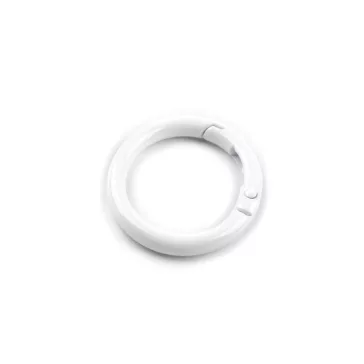   Gömbölyű karabiner lakkozott Ø25 mm - 1 fehér (1 db-os csomagolás)