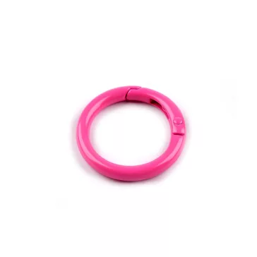   Gömbölyű karabiner lakkozott Ø25 mm - 3 pink (1 db-os csomagolás)