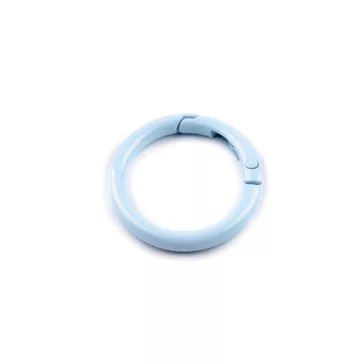   Gömbölyű karabiner lakkozott Ø25 mm - 4 világoskék (5 db-os csomagolás)
