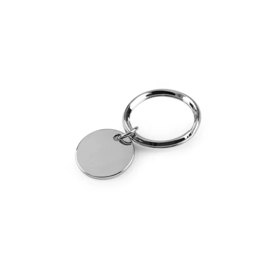 Kulcskarika Ø20 mm medállal - 1 nikkel (20 db-os csomagolás) Kulcskarika Ø20 mm medállal - 1 nikkel (20 db-os csomagolás)
