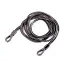 Lánc táskáta karabinerrel hossza 120 cm - 2 nikkel fekete (1 db-os csomagolás)