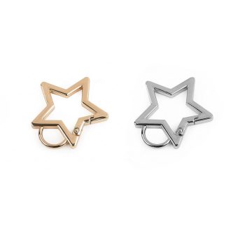 Fém karabiner csillag lyuk 12 mm