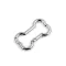 Csont alakú karabiner - 1 nikkel (5 db-os csomagolás)