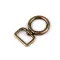 Fém forgós karabiner 19 mm-es befűző - 3 ósárgaréz (1 db-os csomagolás)