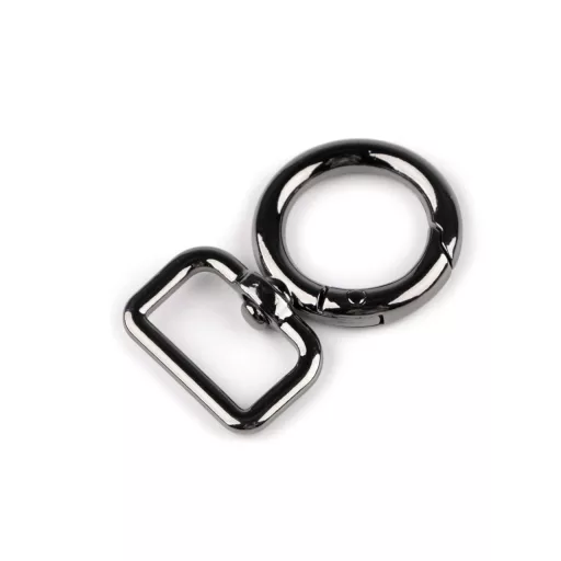 Fém forgós karabiner 19 mm-es befűző