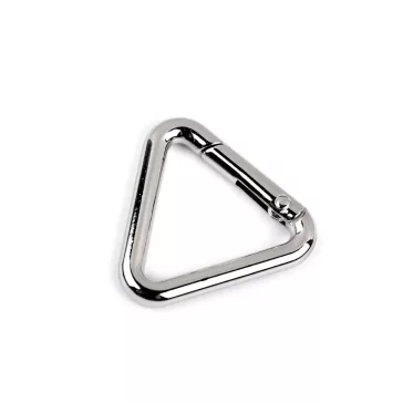   Karabiner háromszög bújtató 25 mm - 1 nikkel (30 db-os csomagolás)