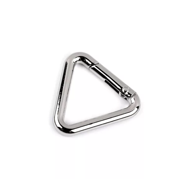 Karabiner háromszög bújtató 25 mm - 1 nikkel (30 db-os csomagolás) Karabiner háromszög bújtató 25 mm - 1 nikkel (30 db-os csomagolás)