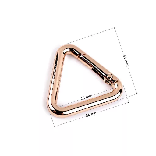 Karabiner háromszög bújtató 25 mm