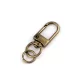 Fém forgós karabiner 9 mm-es befűző karikával
