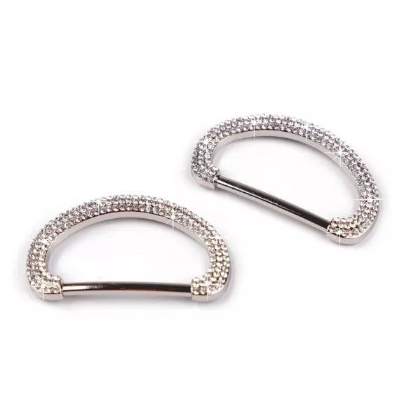 Design kapocs csiszolt kövekkel bújtató 30 mm - crystal (2 db-os csomagolás) Design kapocs csiszolt kövekkel bújtató 30 mm - crystal (2 db-os csomagolás)