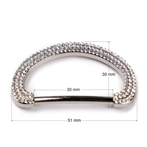 Design kapocs csiszolt kövekkel bújtató 30 mm