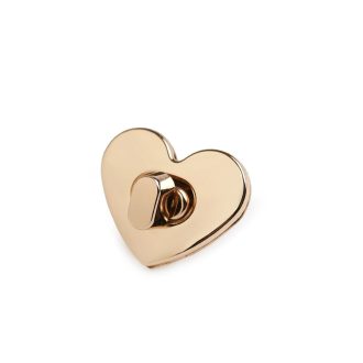 Táska zár szett szív 32x26 mm kapocs