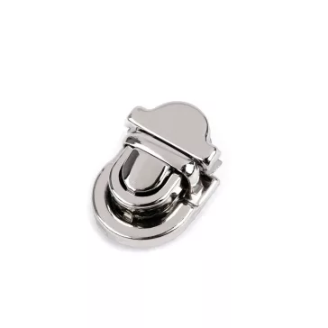 Fém táska zár 20x29 mm kapocs - 1 nikkel (10 szett)