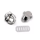 Fém táska zár 20x29 mm kapocs - 1 nikkel (10 szett) Fém táska zár 20x29 mm kapocs - 1 nikkel (10 szett)